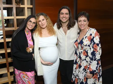Demi Moore con su hija Rumer Willis y su ex Derek Richard Demi Moore con su hija Rumer Willis y su ex Derek Richard