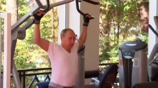 Putin en el gimnasio Putin en el gimnasio