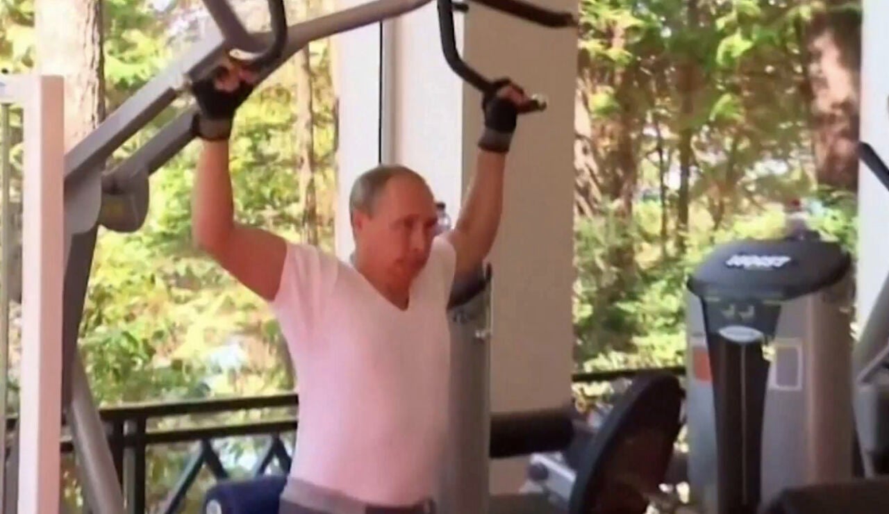 Putin en el gimnasio