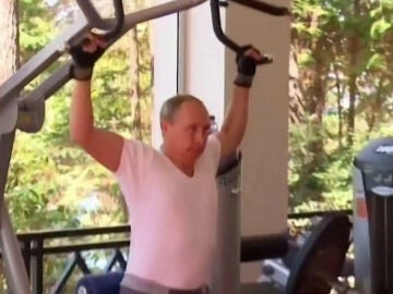 Putin en el gimnasio
