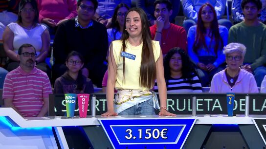La fortuna de Bianca: la concursante se corona con m&aacute;s de 3.000 euros en un solo panel