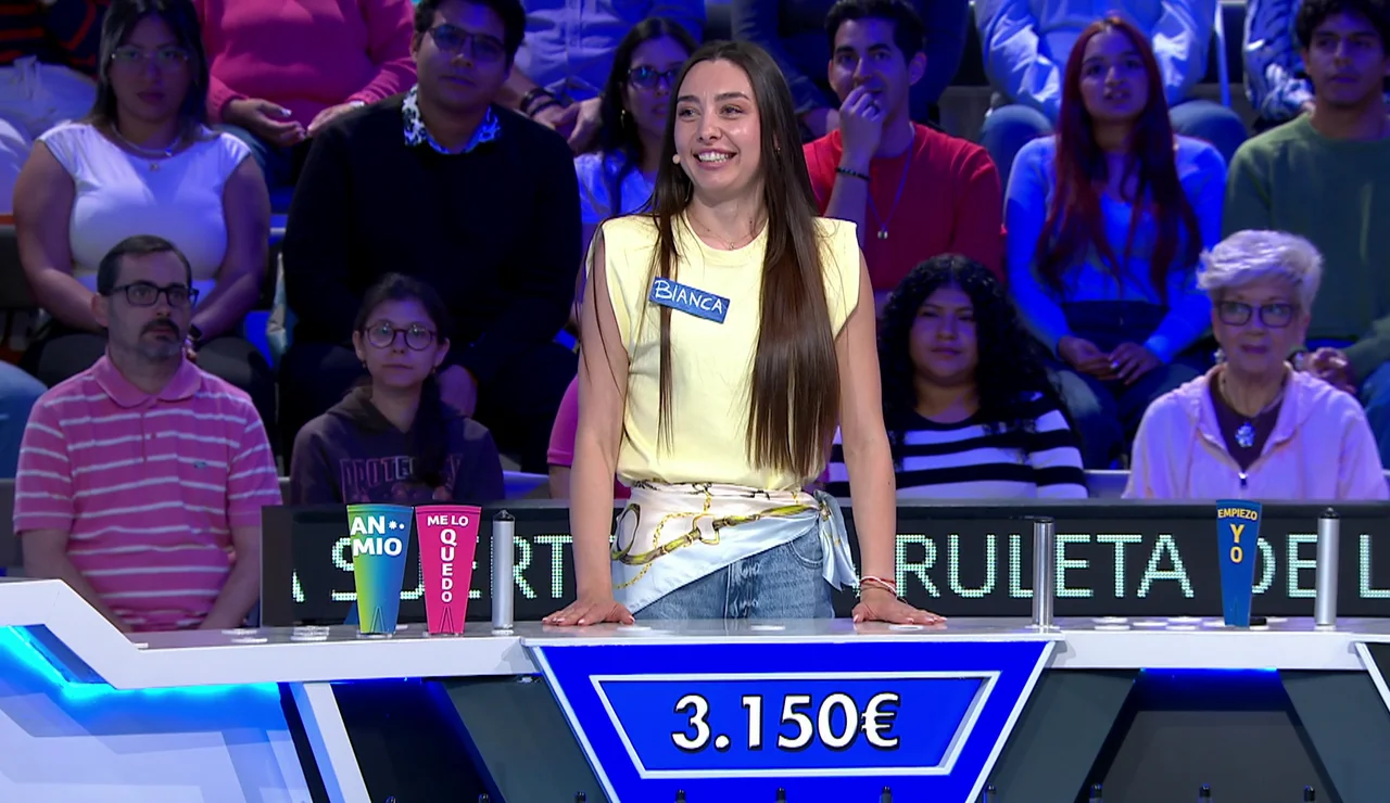 La fortuna de Bianca: la concursante se corona con más de 3.000 euros en un solo panel