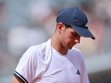 Rafa J&oacute;dar en su partido ante Michelsen en Roland Garros