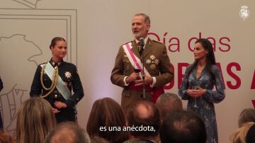 El gracioso momento del rey Felipe VI en el brindis de las Fuerzas Armadas