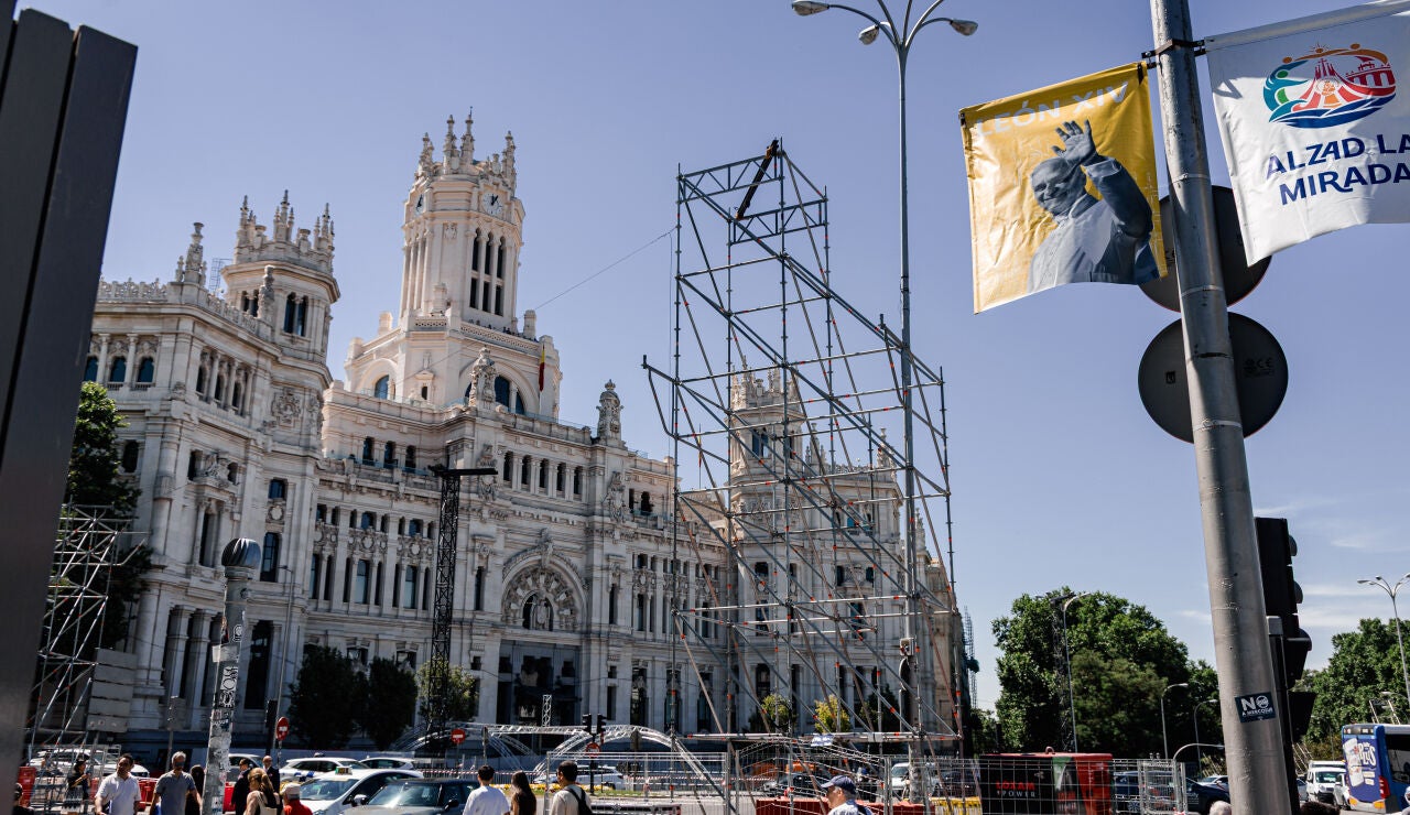 Contin&uacute;an los preparativos en Madrid para la visita del Papa