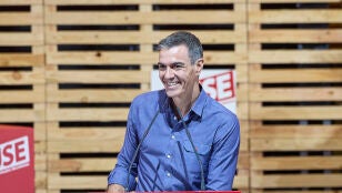 El secretario general del PSOE y presidente del Gobierno, Pedro S&aacute;nchez, durante la clausura del 27&ordm; Congreso de JSE