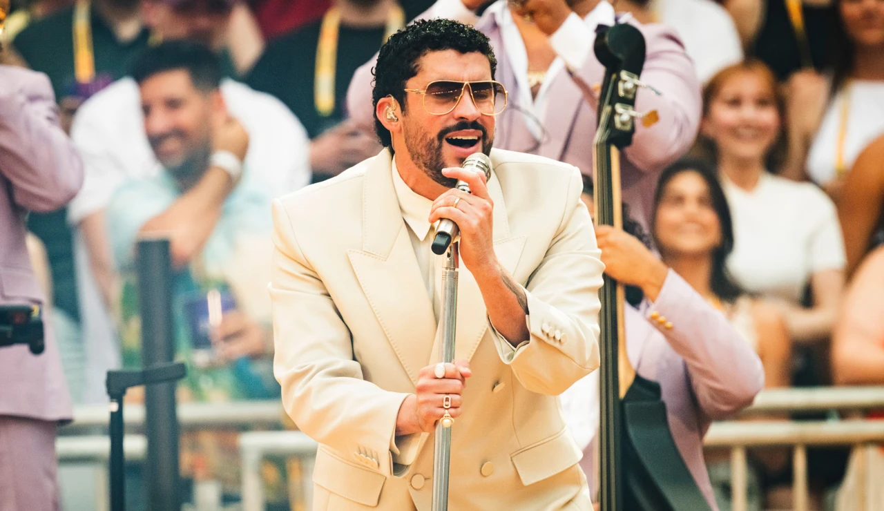 Bad Bunny en su primer concierto en Madrid
