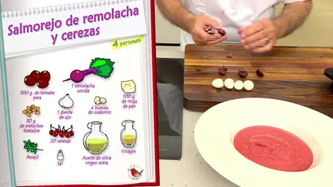 Ingredientes Salmorejo de remolacha y cerezas Ingredientes Salmorejo de remolacha y cerezas