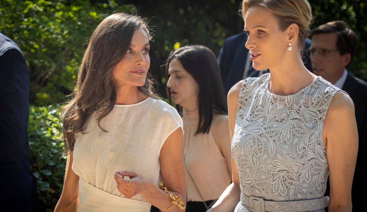 Reina Letizia y Charlene de M&oacute;naco