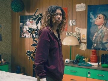 Zendaya en la temporada 3 de Euphoria como Rue