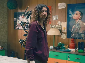 Zendaya en la temporada 3 de Euphoria como Rue Zendaya en la temporada 3 de Euphoria como Rue