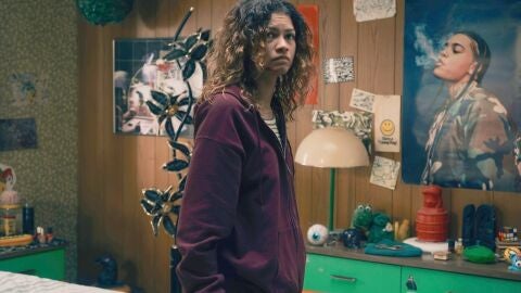 Zendaya en la temporada 3 de Euphoria como Rue