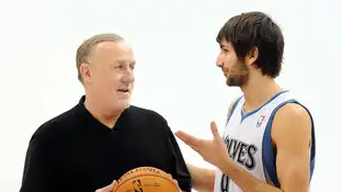 Rick Adelman junto a Ricky Rubio en 2011 Rick Adelman junto a Ricky Rubio en 2011