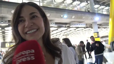Mariló Montero haciendo declaraciones a la prensa Mariló Montero haciendo declaraciones a la prensa