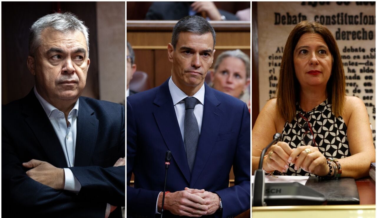 Santos Cerd&aacute;n, Pedro S&aacute;nchez y Leire D&iacute;ez