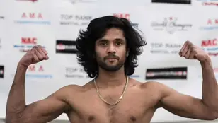 El luchador indio de MMA Hrishikesh Koloth