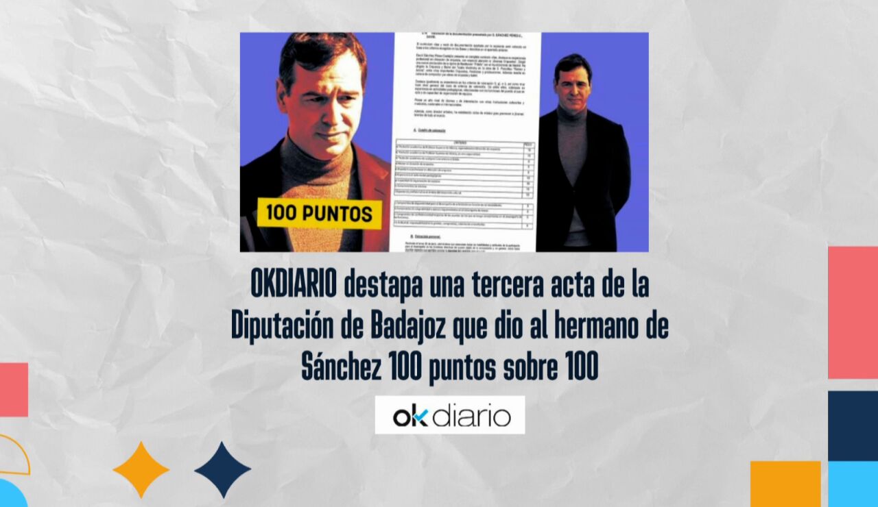 Las actas del 'herman&iacute;simo' de S&aacute;nchez.