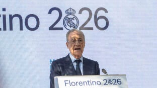 Florentino P&eacute;rez en un acto con socios y pe&ntilde;as de la provincia de Toledo