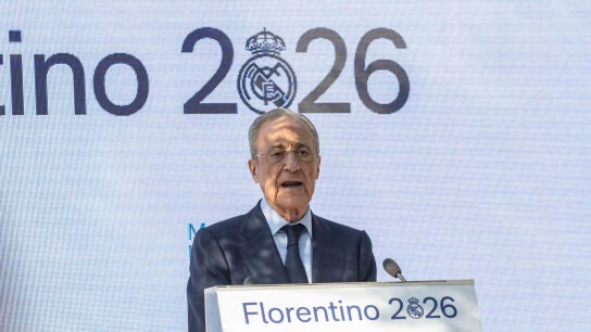 Florentino P&eacute;rez en un acto con socios y pe&ntilde;as de la provincia de Toledo