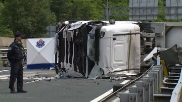 Cami&oacute;n accidentado
