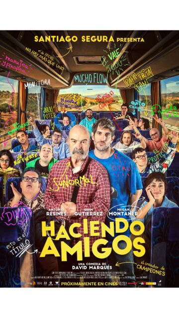 Cartel de Haciendo amigos, la nueva película de Antonio Resines y Quim Gutiérrez