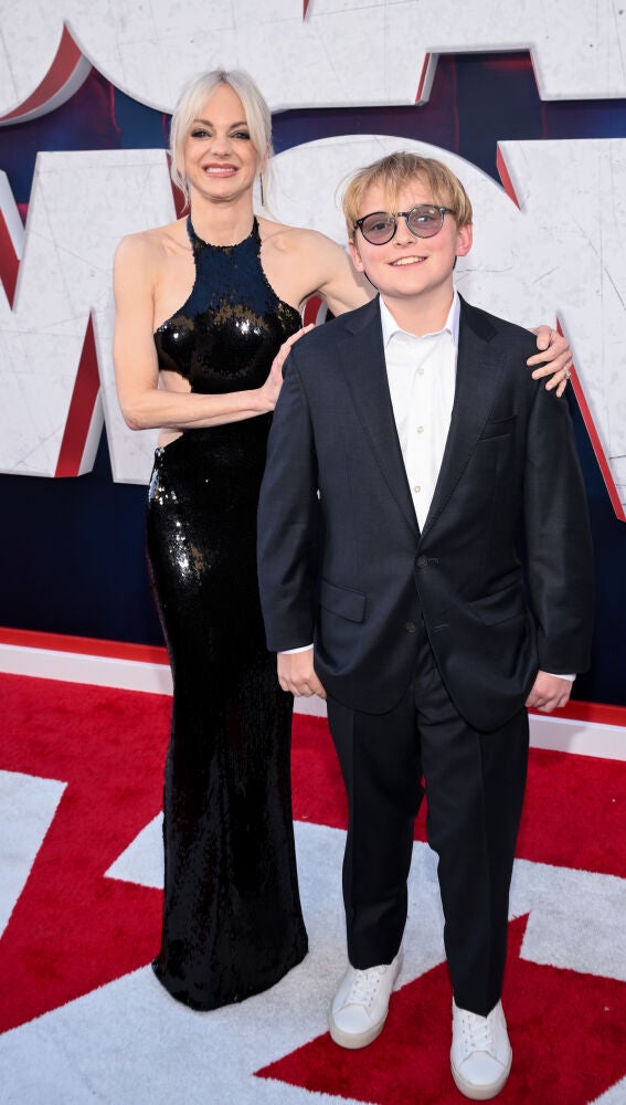 Anna Faris y su hijo Jack Pratt