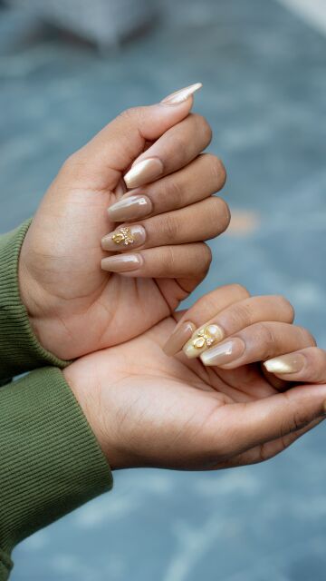 Uñas efecto glazed