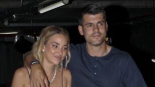&Aacute;lvaro Morata y Alice Campello