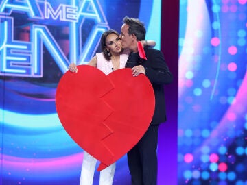 Chenoa y &Agrave;ngel Ll&agrave;cer en Tu cara me suena.JPG
