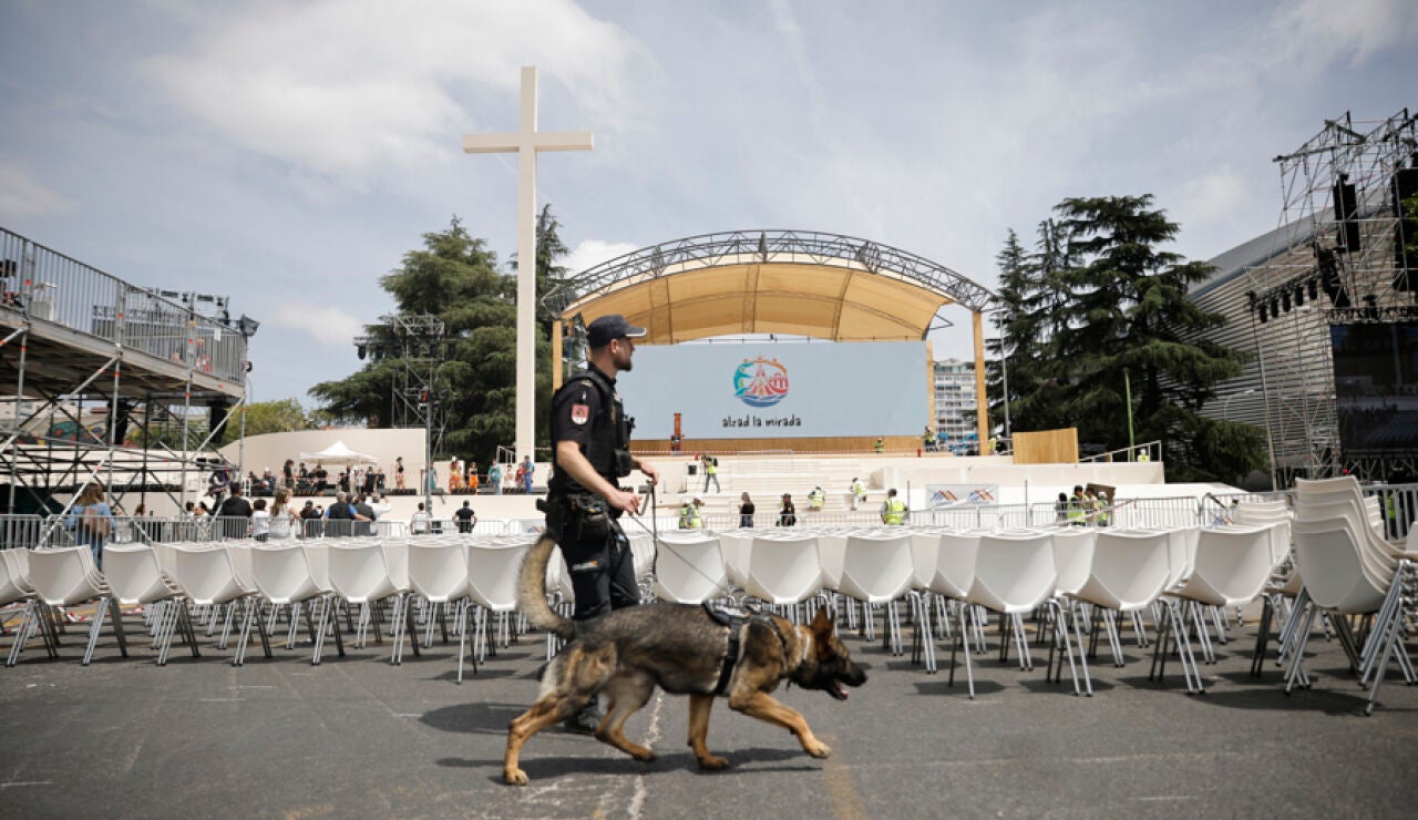 Dispositivo de seguridad por la visita del Papa