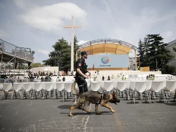 Dispositivo de seguridad por la visita del Papa Dispositivo de seguridad por la visita del Papa