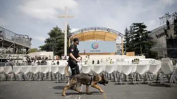 Dispositivo de seguridad por la visita del Papa Dispositivo de seguridad por la visita del Papa