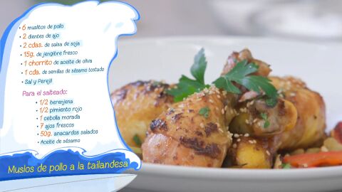 Ingredientes Muslos de pollo a la tailandesa
