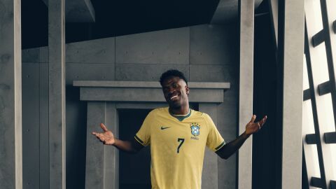 Vin&iacute;cius en el anuncio de Nike 'Rip the Script'