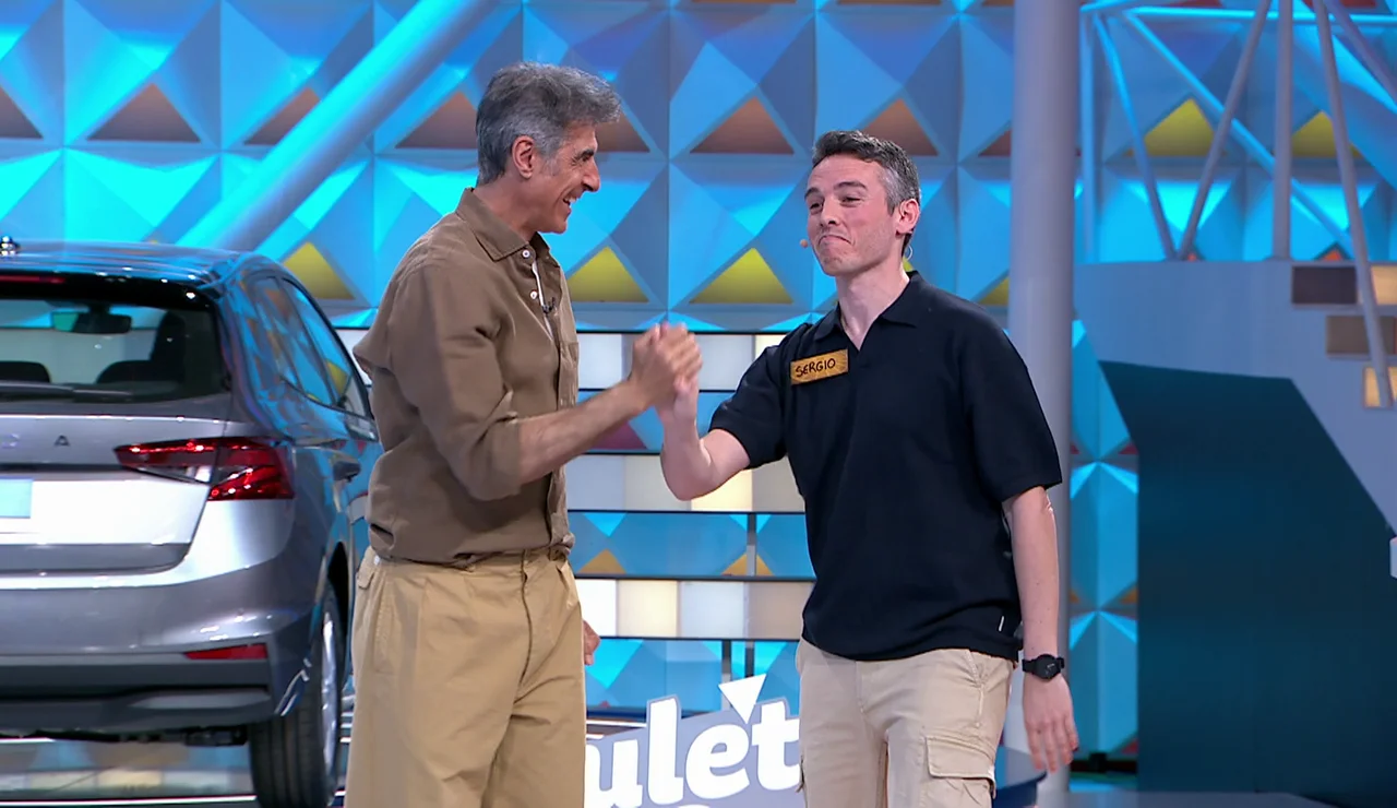 Jorge Fernández y Sergio en La ruleta de la suerte