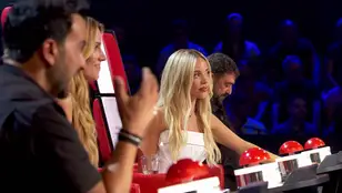 Ana Mena y Luis Fonsi en La Voz Kids