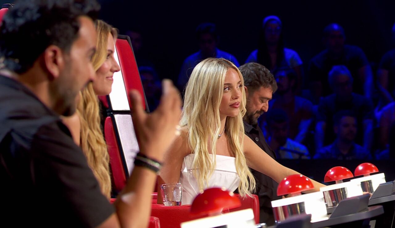 Ana Mena y Luis Fonsi en La Voz Kids