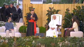 El papa León XIV en la Vigilia con Jóvenes El papa León XIV en la Vigilia con Jóvenes