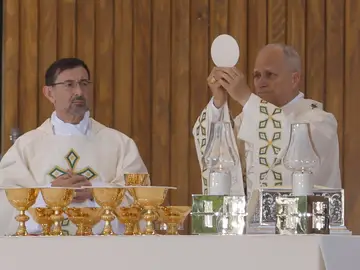 El papa León XIV oficia la misa del Corpus Christi El papa León XIV oficia la misa del Corpus Christi