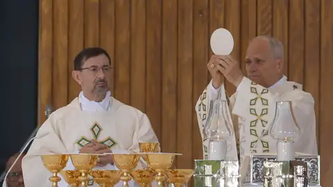 El papa León XIV oficia la misa del Corpus Christi El papa León XIV oficia la misa del Corpus Christi