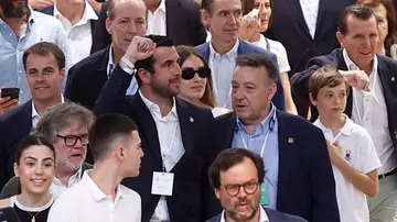 Enrique Riquelme tras votar este domingo Enrique Riquelme tras votar este domingo