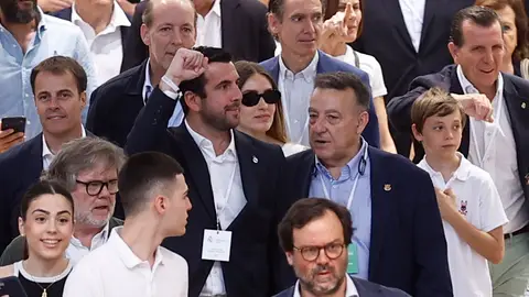 Enrique Riquelme tras votar este domingo Enrique Riquelme tras votar este domingo