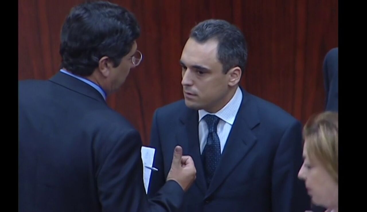 Rafael Simancas en el Tamayazo en la Asamblea de Madrid