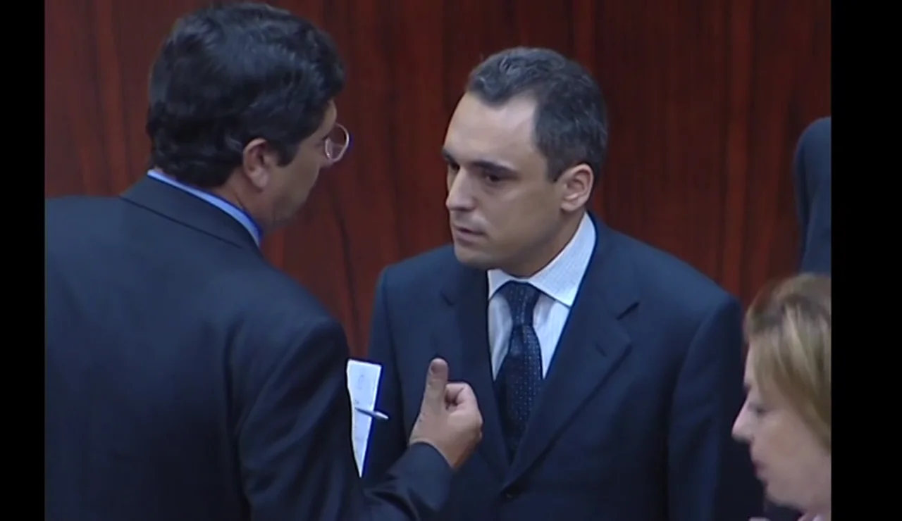 Rafael Simancas en el Tamayazo en la Asamblea de Madrid