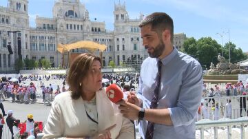 Pilar Vidal en el especial del papa