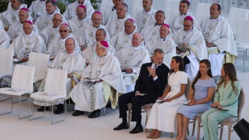 La Familia Real acompañan al Papa León XIV en la misa de Cibeles