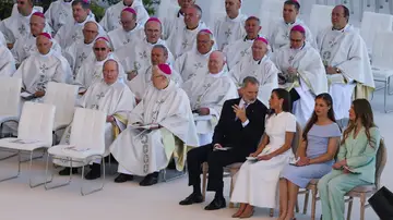 La Familia Real acompañan al Papa León XIV en la misa de Cibeles La Familia Real acompañan al Papa León XIV en la misa de Cibeles