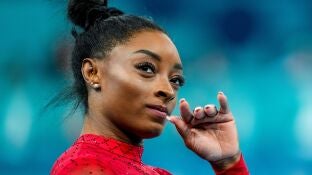 La gimnasta Simone Biles.
