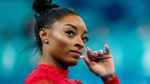 La gimnasta Simone Biles.