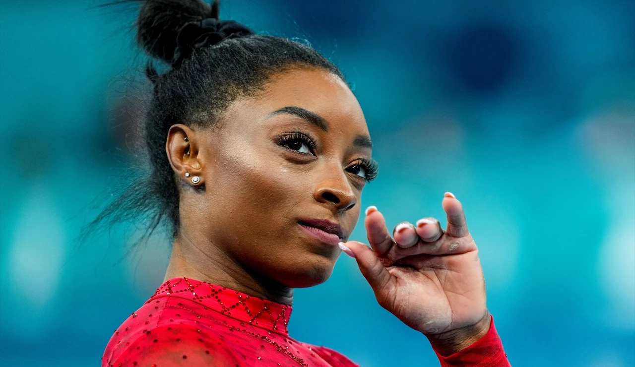 La gimnasta Simone Biles.